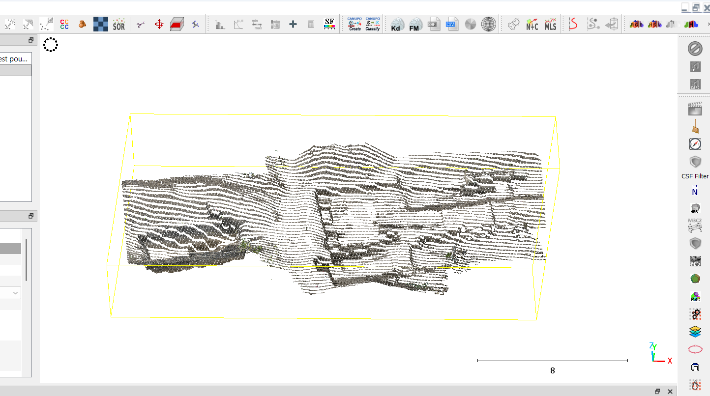 The result after globalshift